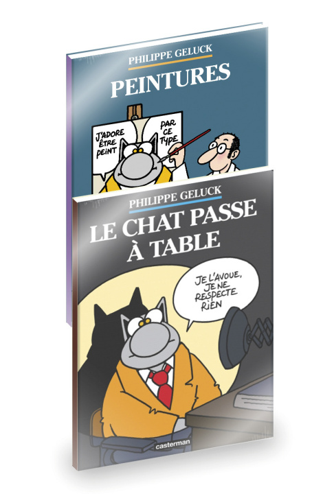 Książka PACK 2 ALBUMS : LE CHAT T19 + PEINTURES Geluck