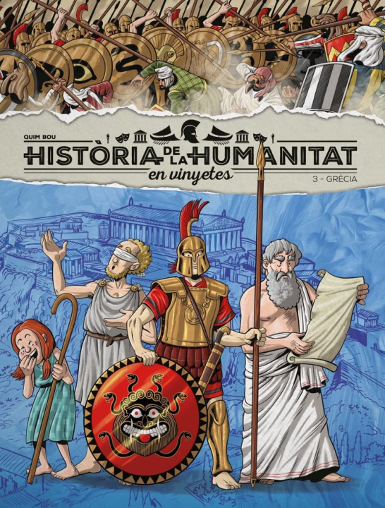Carte HISTÒRIA DE LA HUMANITAT EN VINYETES VOL. 3: GRÈCIA QUIM BOU