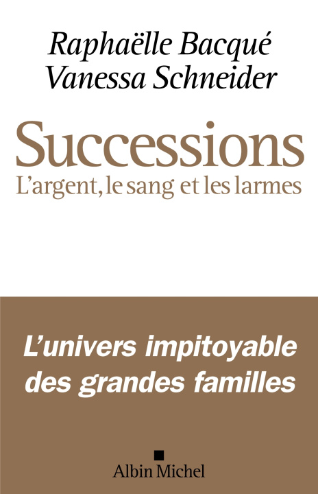 Book Successions Raphaëlle Bacqué