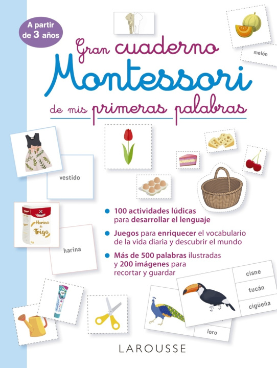 Kniha Gran cuaderno Montessori de mis primeras palabras ÉDITIONS LAROUSSE