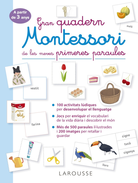 Kniha Gran quadern Montessori de les meves primeres paraules ÉDITIONS LAROUSSE