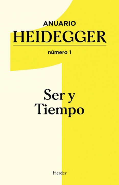 Libro ANUARIO HEIDEGGER NÚMERO 1 JOSE ORDOÑEZ