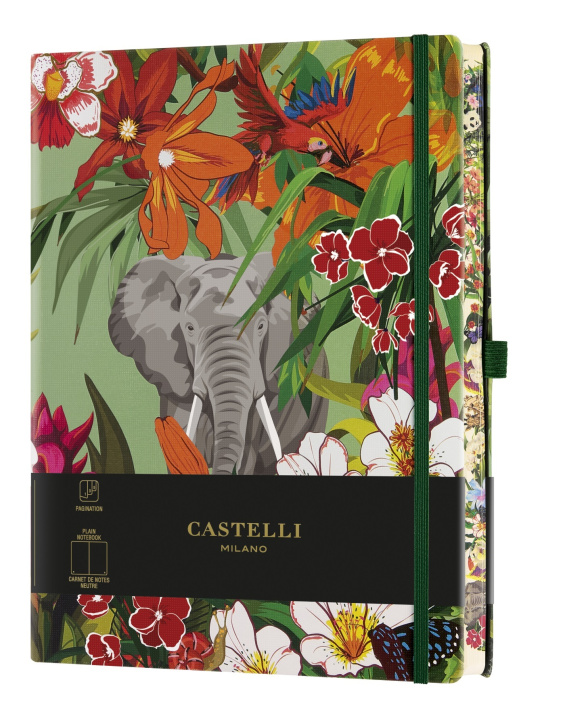 Calendar / Agendă Carnet Eden très grand format uni éléphant CASTELLI
