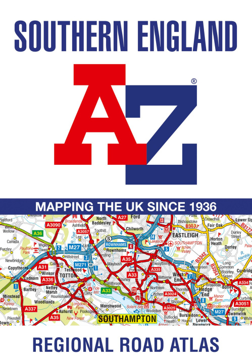 Carte Southern England A-Z Road Atlas 
