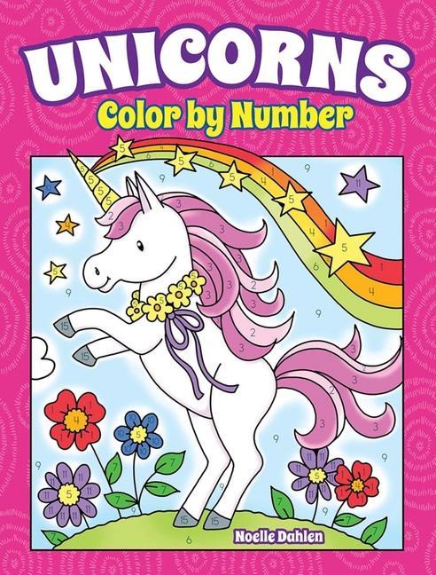 Libro Unicorns Color by Number 