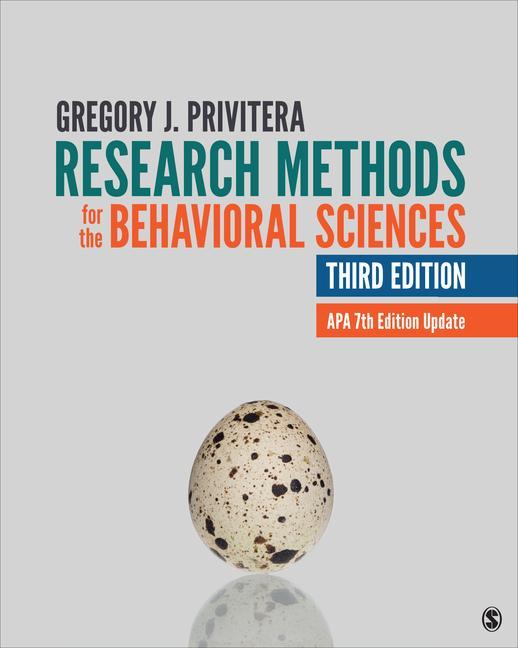 Knjiga Research Methods for the Behavioral Sciences PRIVITERA