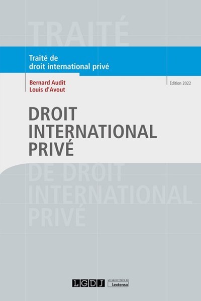 Könyv Droit international privé, 2ème édition d'Avout