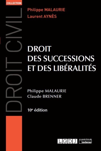 Carte Droit des successions et des libéralités, 10ème édition Malaurie