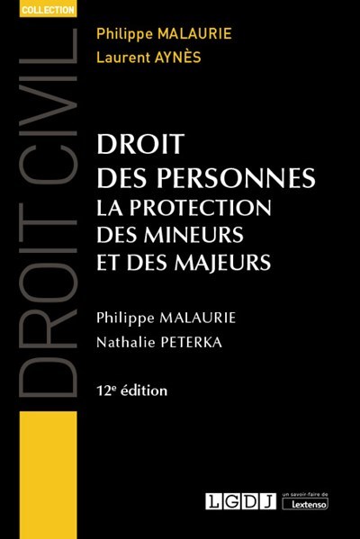 Kniha Droit des personnes, 12ème édition Peterka