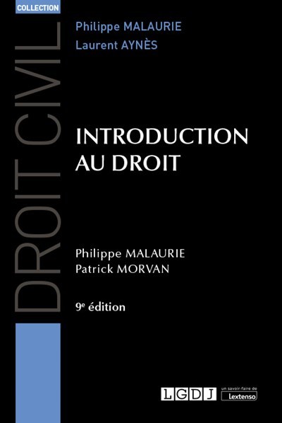 Kniha Introduction au droit, 9ème édition Morvan
