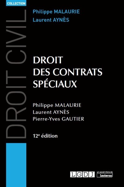 Knjiga Droit des contrats spéciaux Gautier