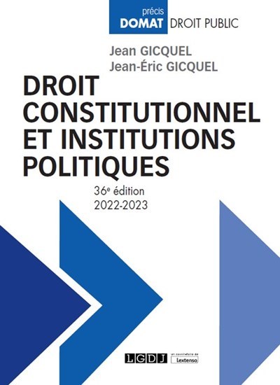 Carte Droit constitutionnel et institutions politiques Gicquel