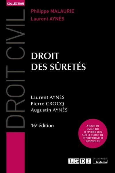 Книга Droit des sûretés Crocq
