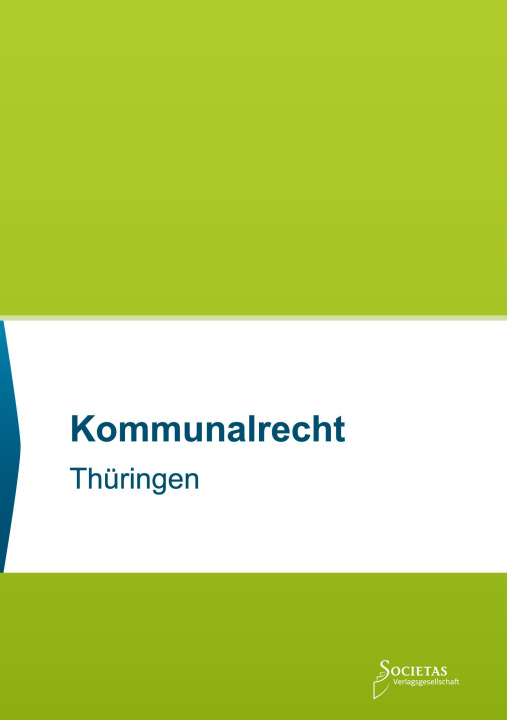 Livro Kommunalrecht Thüringen Till Buchholz