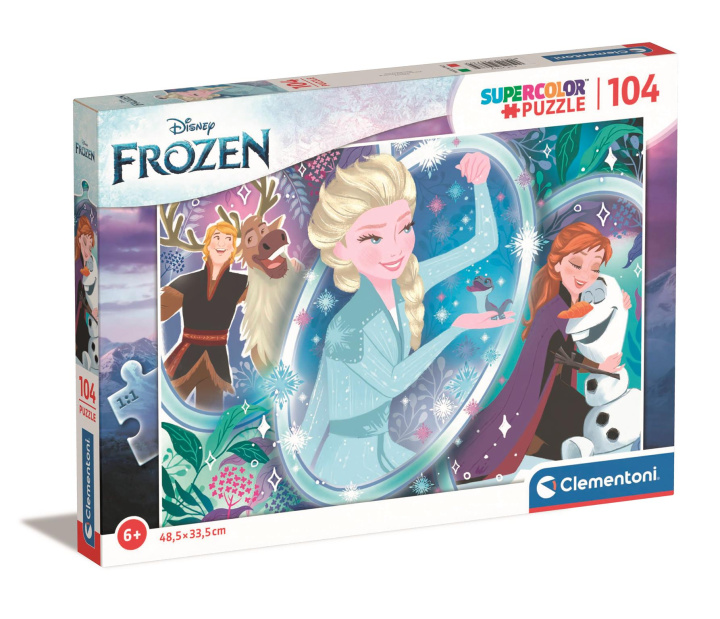 Kniha Puzzle 104 super kolor Frozen 2 25737 