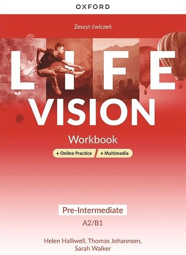 Book Life Vision Pre-Intermediate A2/B1 Workbook + Online Practice Helen Halliwell