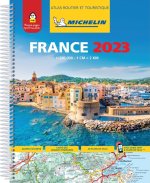 Kniha Atlas routier France 2023 Michelin (A4-Spirale) 