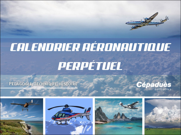 Carte Calendrier Perpétuel Aéronautique 