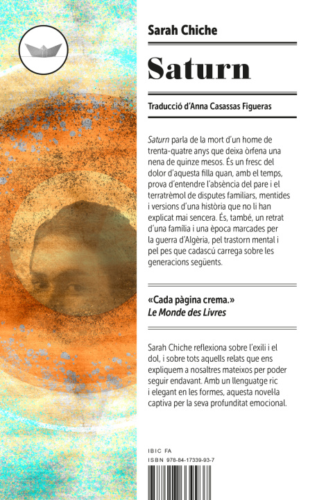 Libro Saturn SARAH CHICHE