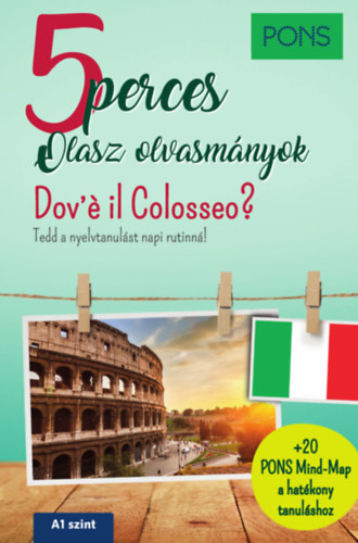 Könyv PONS 5 perces olasz olvasmányok - Dov'é il Colosseo? Claudia Mencaroni