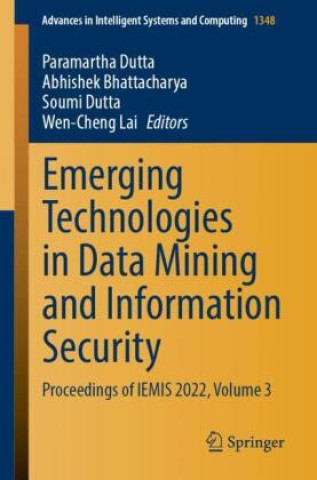 Kniha Emerging Technologies in Data Mining and Information Security Paramartha Dutta