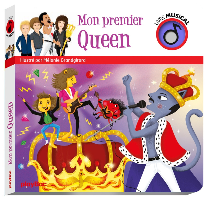 Carte Livre musical - Mon premier Queen 