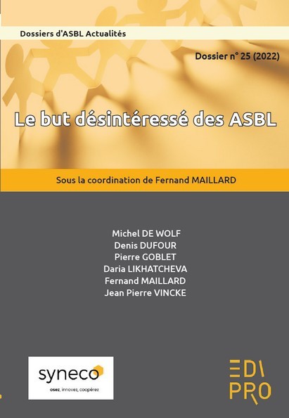 Книга Le but désintéressé des ASBL Maillard