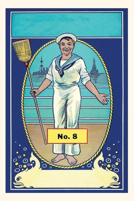 Libro Vintage Journal Sailor with Broom Border Found Image Press