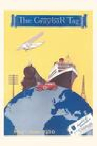 Buch Vintage Journal Travel Poster with Trains, Boats, Plane Found Image Press