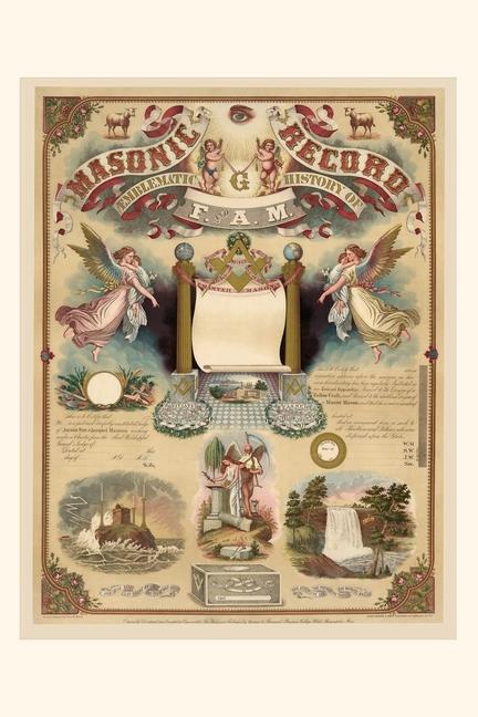 Carte Vintage Journal Masonic Record 