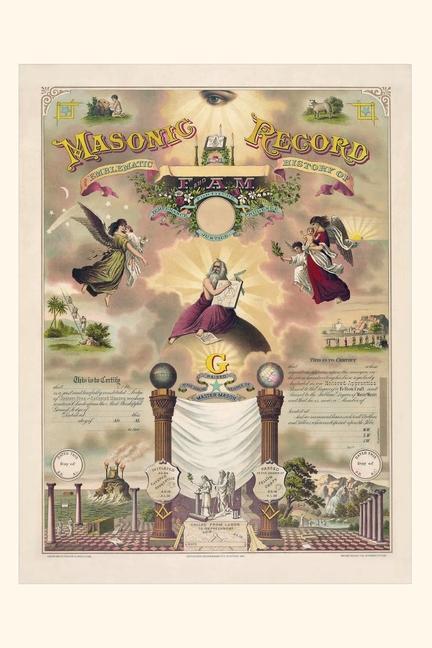 Carte Vintage Journal Masonic Record 