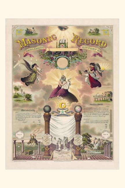 Livro Vintage Journal Masonic Record Found Image Press