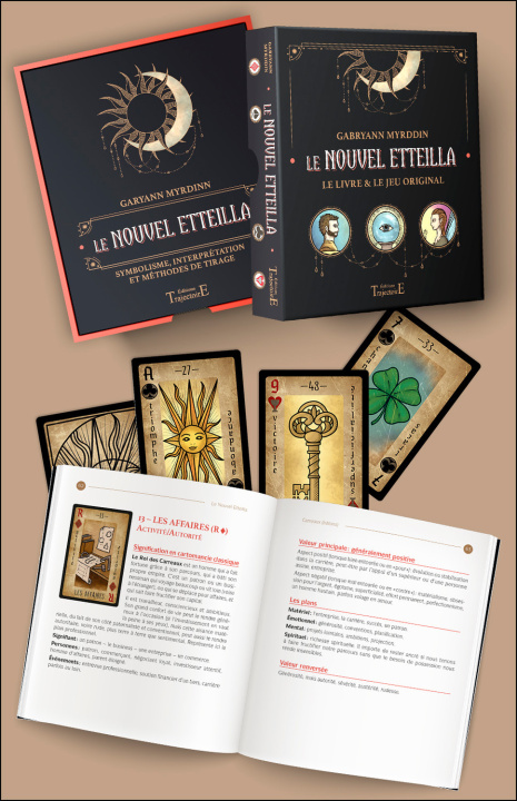 Nyomtatványok Le Nouvel Etteilla - Le livre & le jeu original - Coffret Gabryann Myrddin