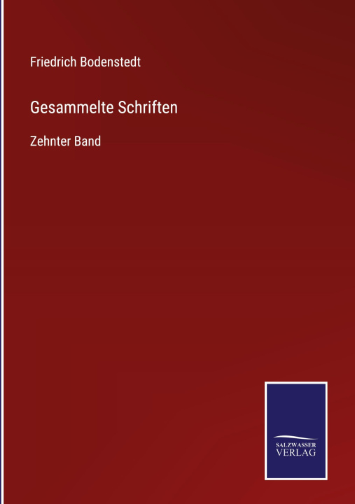 Book Gesammelte Schriften Friedrich Bodenstedt