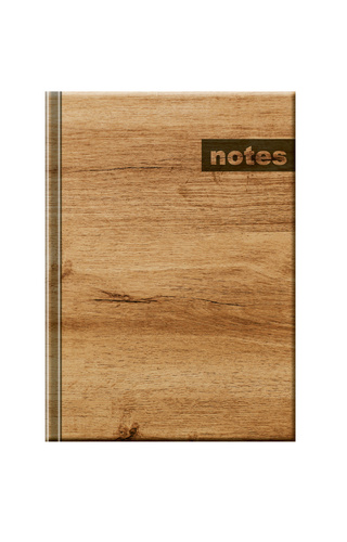 Knjiga Notes Dřevo tmavé 