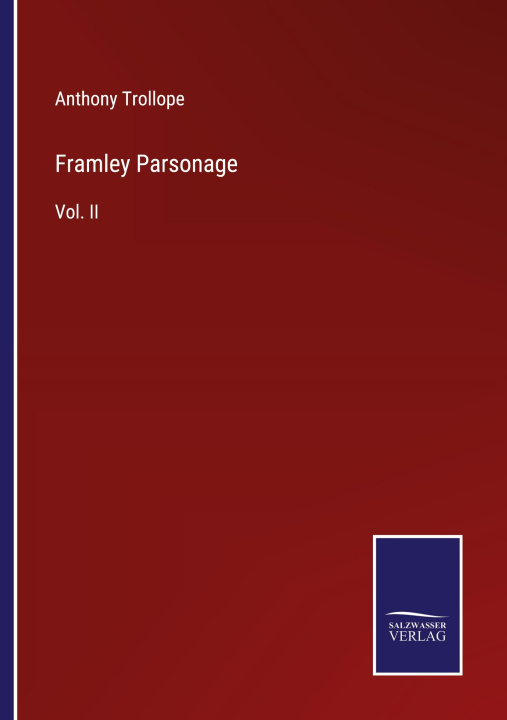 Knjiga Framley Parsonage Anthony Trollope