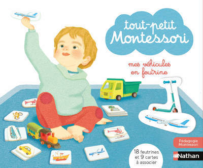 Joc / Jucărie Mes véhicules en feutrines - Coffret tout petit Montessori Delphine Roubieu