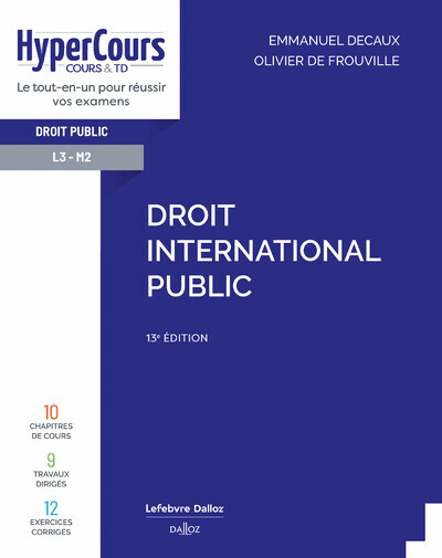 Carte Droit international public. 13e éd. Emmanuel Decaux