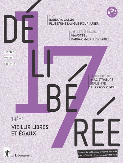 Kniha Délibérée n° 17 - Vieillir libres et égaux Revue Délibérée