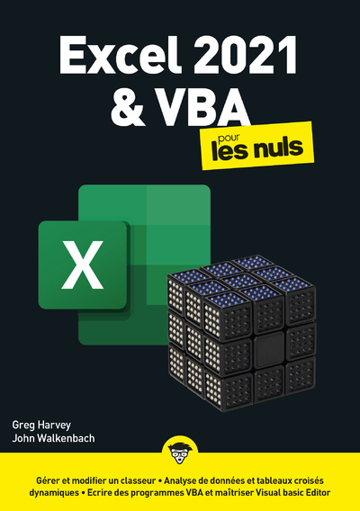 Book Excel 2021 et VBA Mégapoche pour les Nuls Greg Harvey