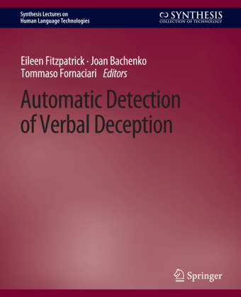 Kniha Automatic Detection of Verbal Deception Eileen Fitzpatrick