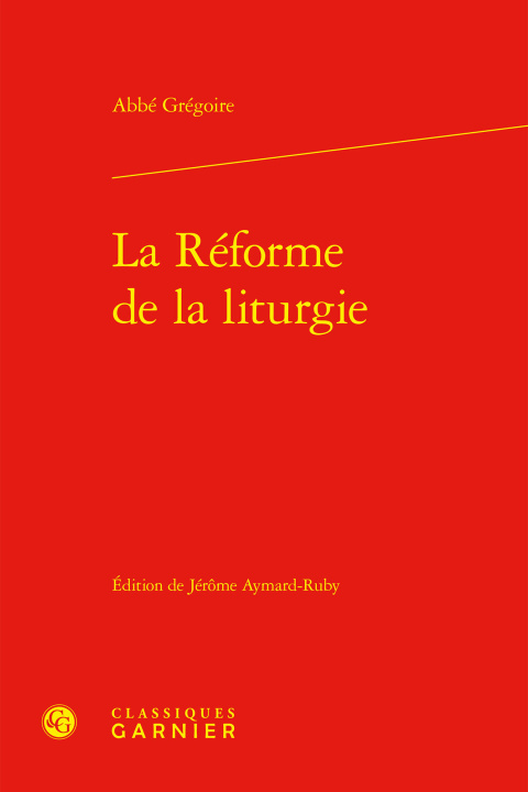 Könyv La Réforme de la liturgie Gregoire abbe