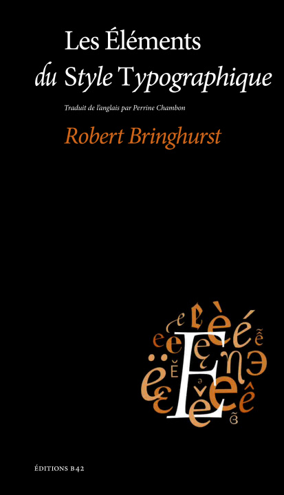 Книга Principes élémentaires de la typographie Robert Bringhurst