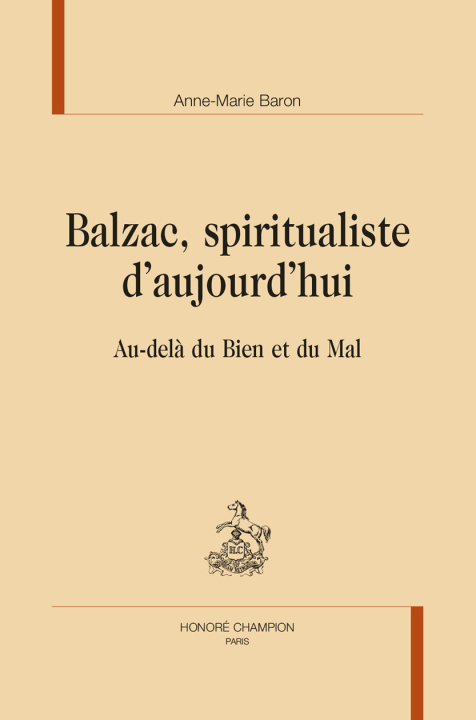 Buch Balzac, spiritualiste d’aujourd’hui Baron