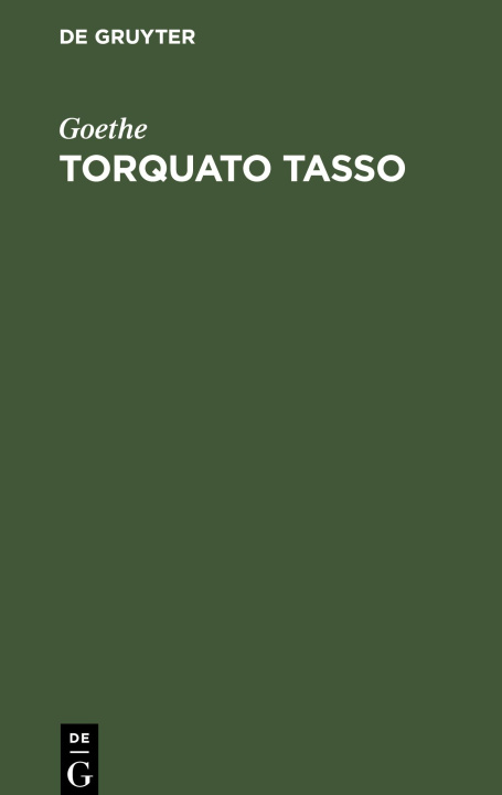 Könyv Torquato Tasso 