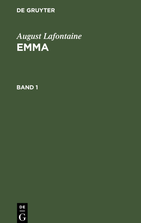 Knjiga Emma, Band 1, Emma Band 1 No Contributor