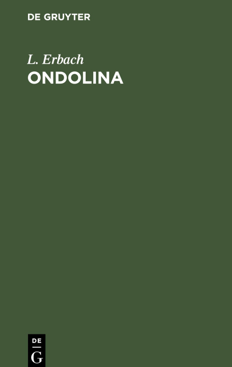 Knjiga Ondolina L. Erbach