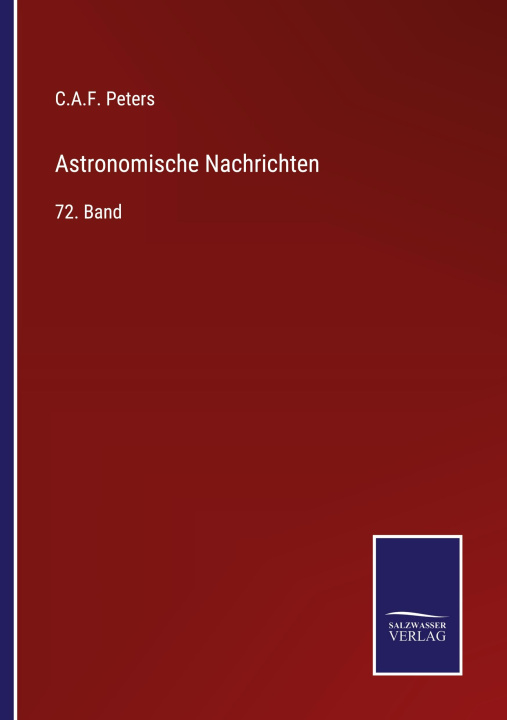 Buch Astronomische Nachrichten C.A.F. Peters