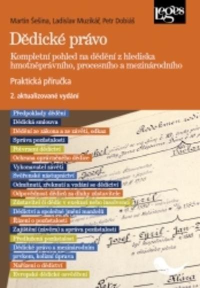 Kniha Dědické právo Martin Šešina; Ladislav Muzikář; Petr Dobiáš