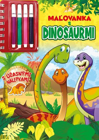 Book Maľovanka s dinosaurmi 